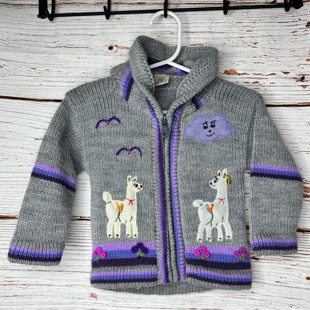 Handmade Lucy Iburg Sweater approximately 18 months see measurements